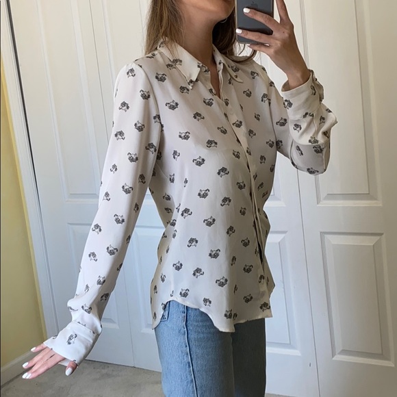 Wolf print button up - Picture 2 of 5